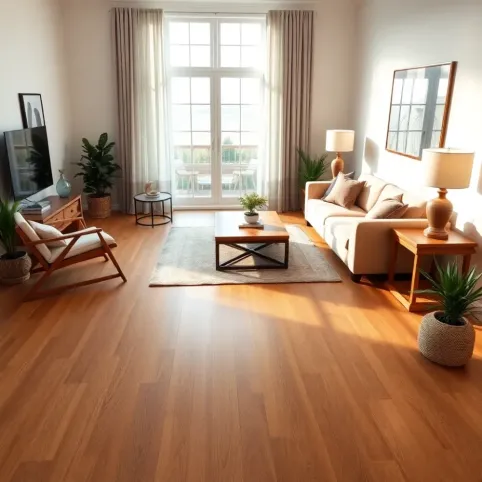 Salon z parkietem inspiracje