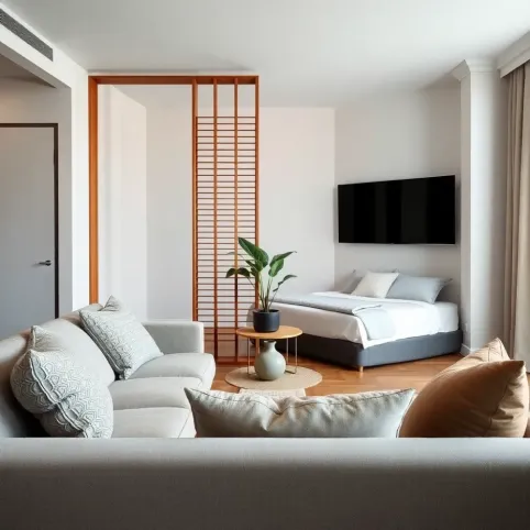 Salon z sypialnią 20m2