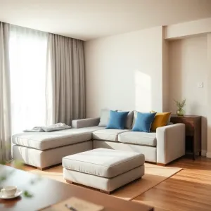 Salon z sypialnią w bloku