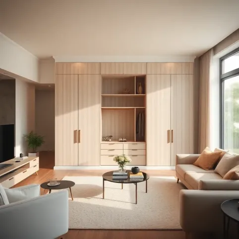 Salon z szafą inspiracje