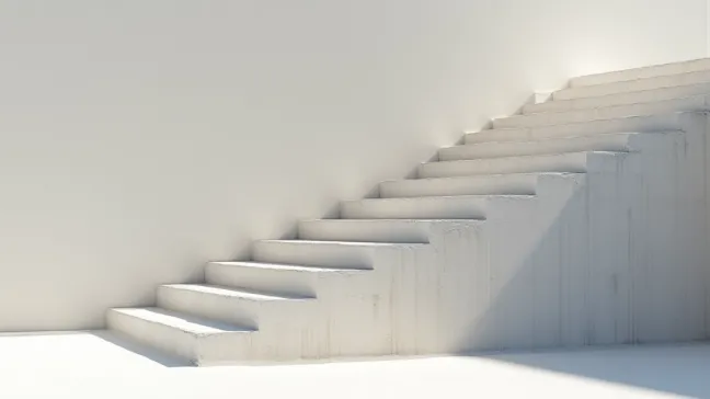 Schody z bloczków fundamentowych