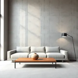 Ściana betonowa w salonie jak zrobić