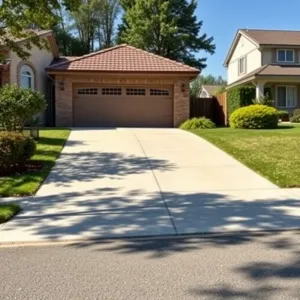 Spadek podjazdu do garażu