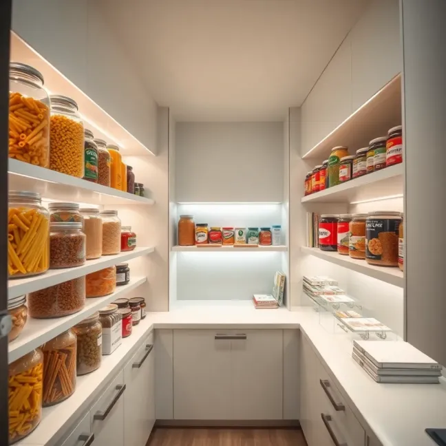 Spiżarnia w meblach kuchennych