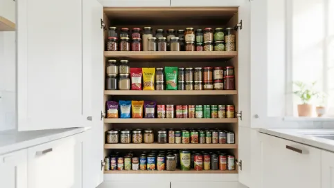 spiżarnia w zabudowie meblowej