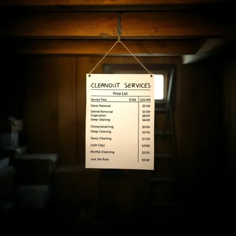 Sprzątanie strychów i piwnic cennik