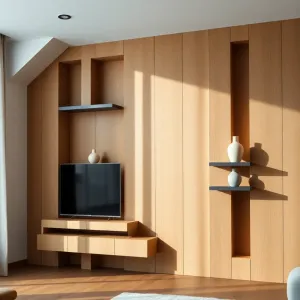 Struktura na ścianę do salonu