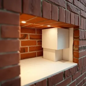 Styropian w środku muru