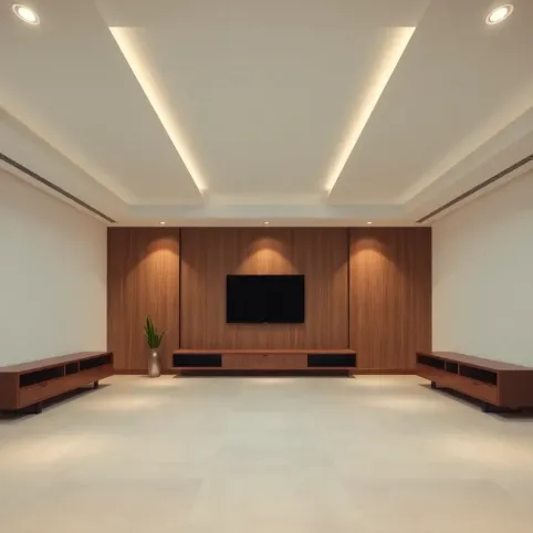 Sufit podwieszany salon inspiracje