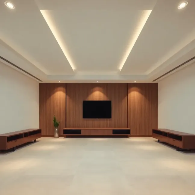 Sufit podwieszany salon inspiracje