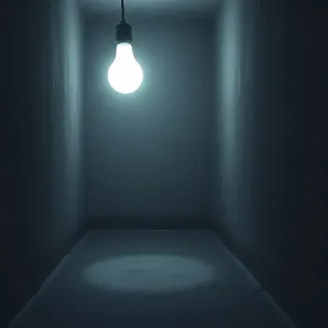 Światło w piwnicy w bloku