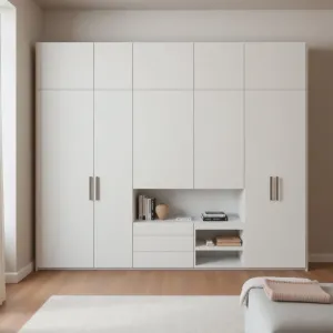 Szafa na całą ścianę w salonie