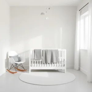 Szary pokój dla niemowlaka