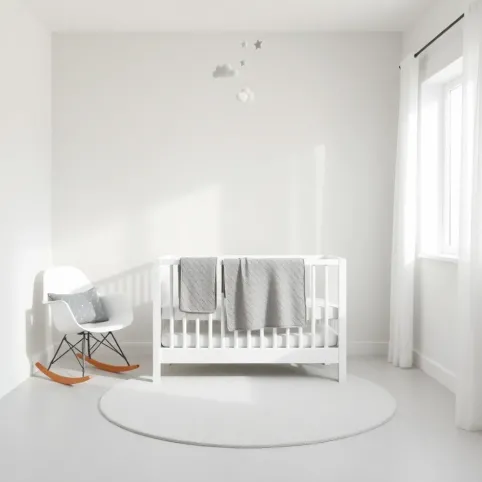 Szary pokój dla niemowlaka