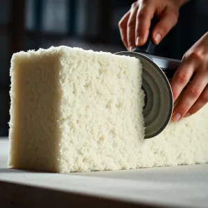 Szlifowanie wełny mineralnej