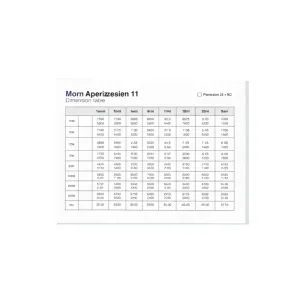 Tabela wymiarów bram garażowych Hörmann