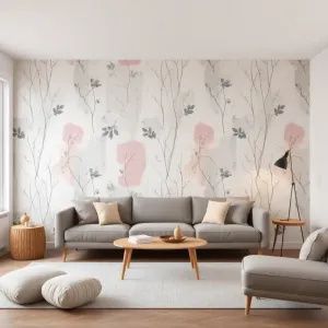 Tapeta w stylu skandynawskim do salonu