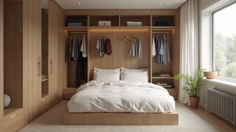 transforms łóżka w szafie