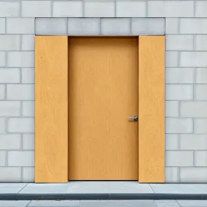 Tymczasowe drzwi z płyty OSB