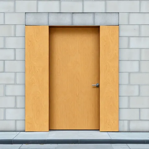 Tymczasowe drzwi z płyty OSB