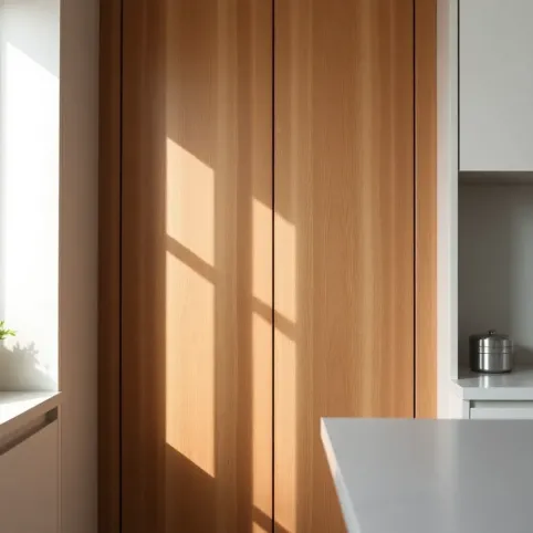 Ukryte drzwi do spiżarni w zabudowie