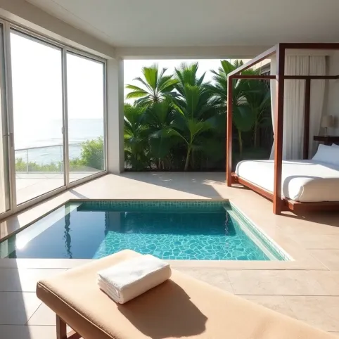 Wakacje pokój z prywatnym basenem