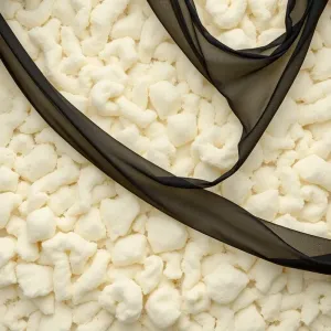 Wełna mineralna z czarnym welonem