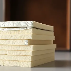 Wełna mineralna z folią aluminiową do kominków