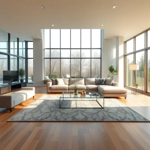 Wielkość salonu w domu