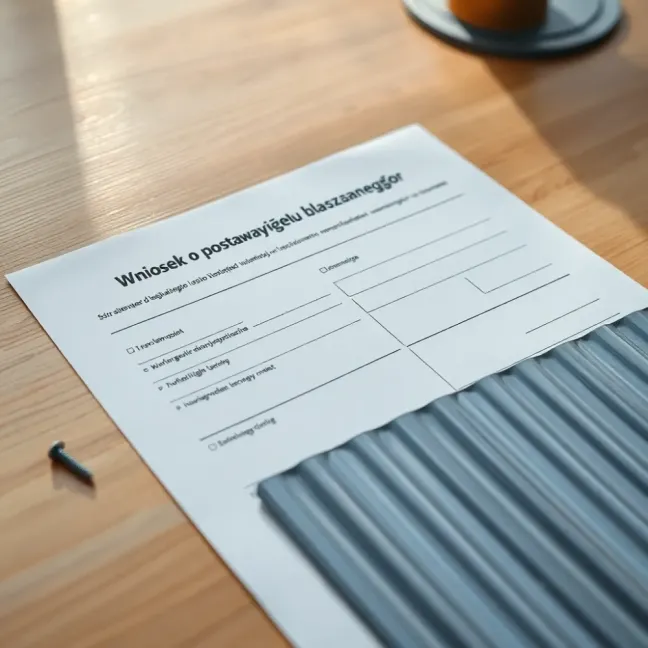 Wniosek o postawienie garażu blaszanego wzór