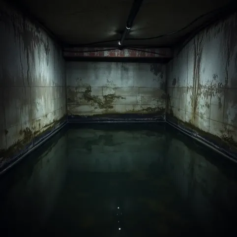 Woda w piwnicy starego domu