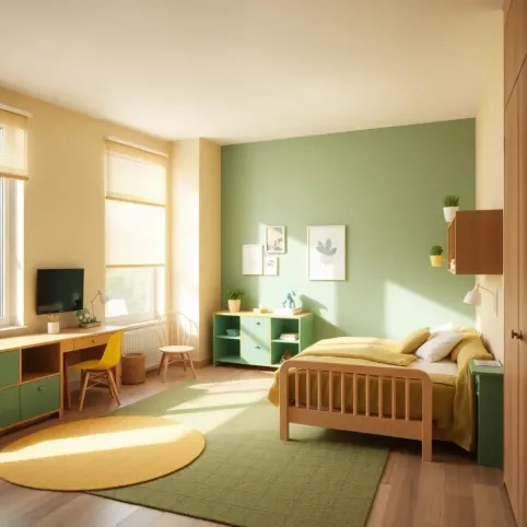 Wspólny pokój dla chłopca i dziewczynki