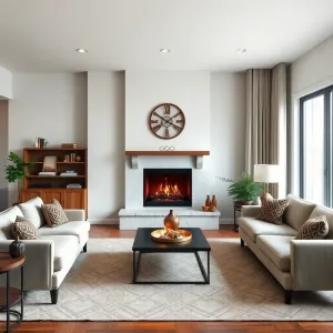 Wymiary kominka w salonie