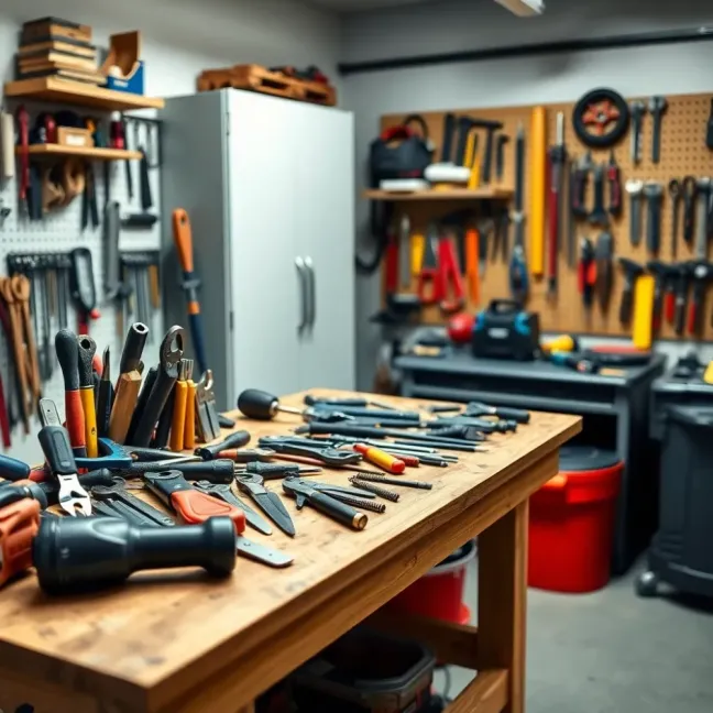Wyposażenie garażu domowego