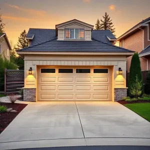 Wysoki podjazd do garażu