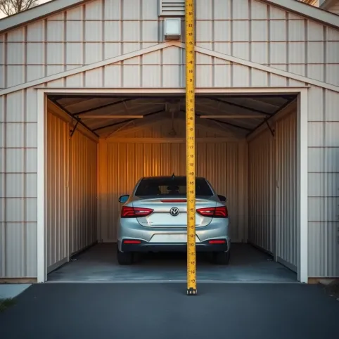 Wysokość garażu blaszanego