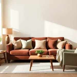 Z czym łączyć brąz w salonie