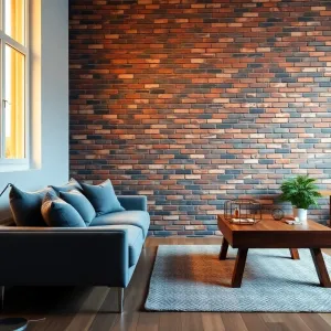 Z czym łączyć cegłę w salonie