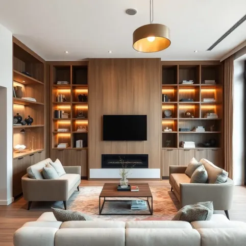 Zabudowa salonu na wymiar