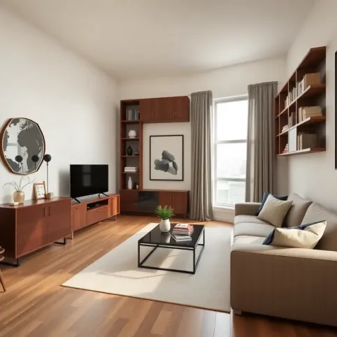 Zabudowa salonu w bloku