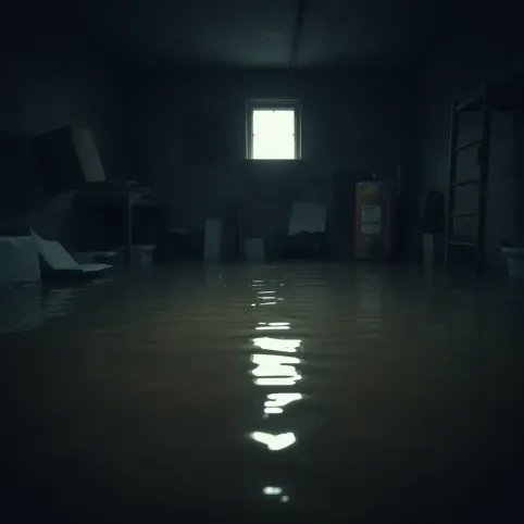 Zalana piwnica w bloku