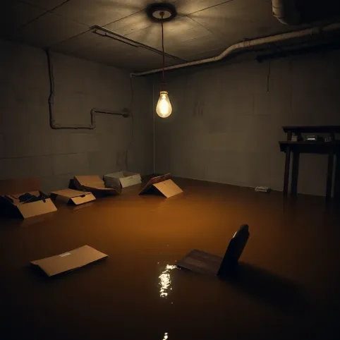 Zalana piwnica w domu