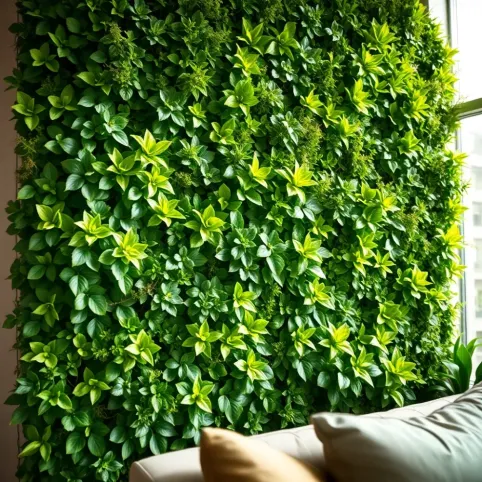 Zielona ściana w salonie  jak zrobić