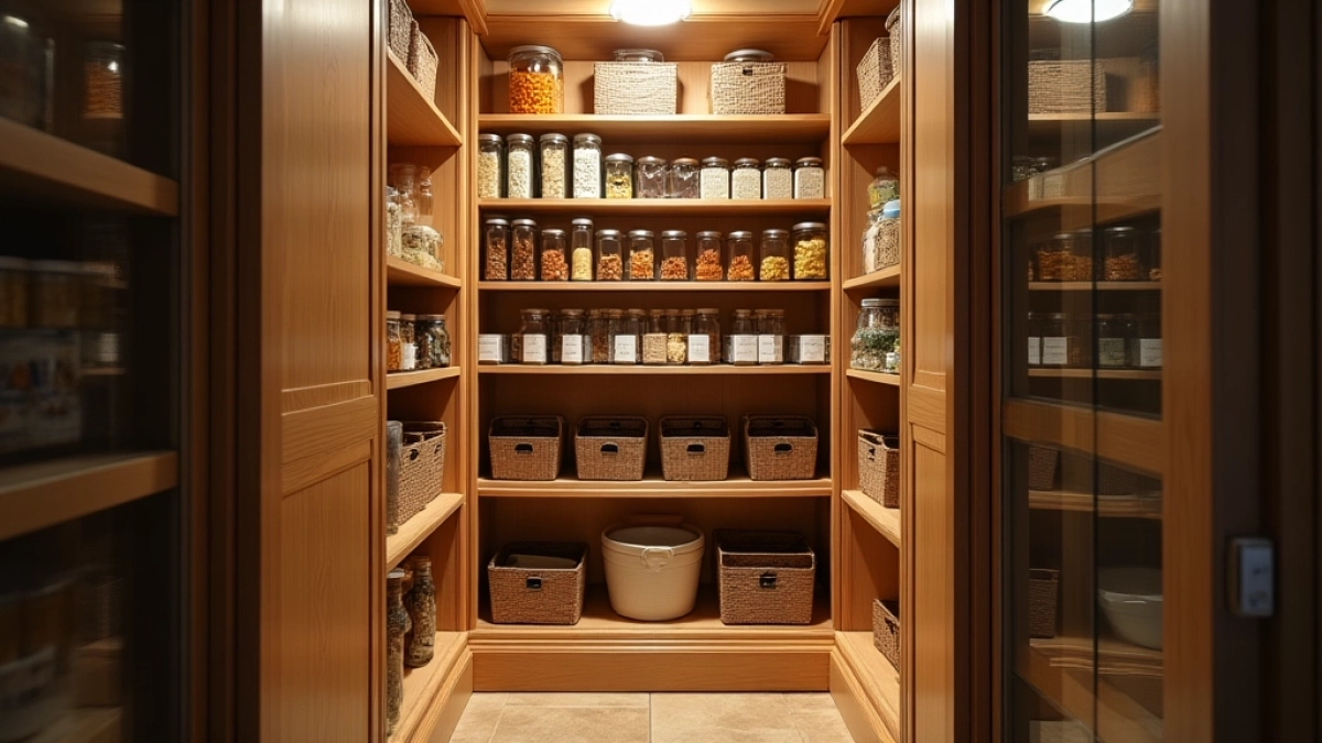 spiżarka pod schodami