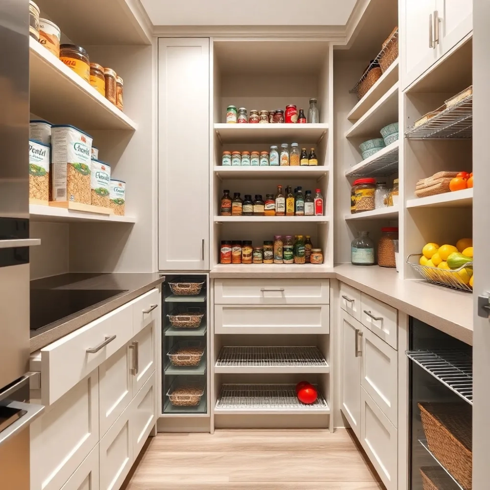 Spiżarnią przy kuchni wymiary