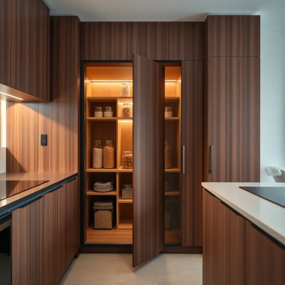 Spiżarnia ukryta w zabudowie