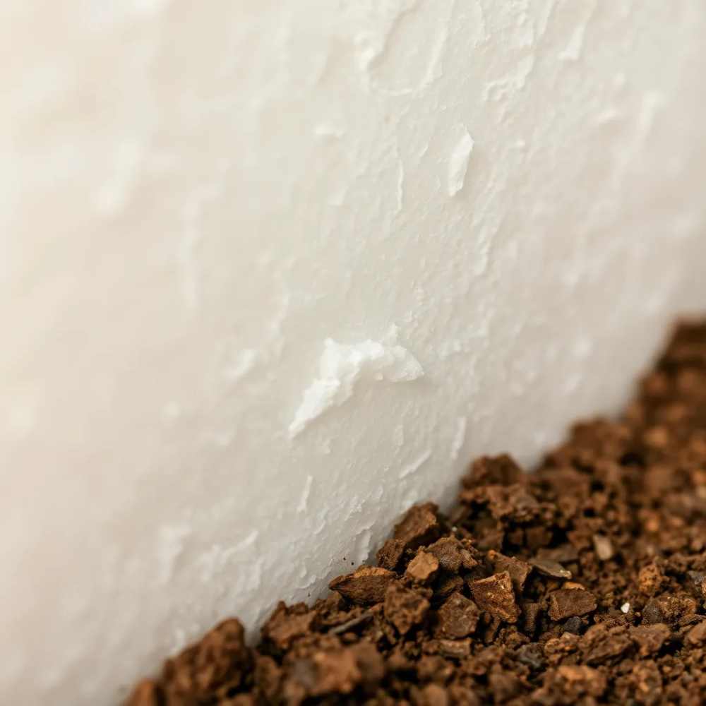 Styk styropianu z ziemia