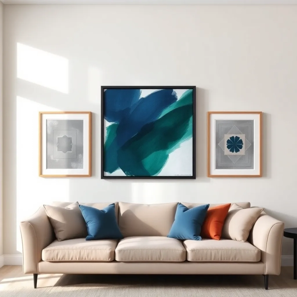 Stylowe obrazy do salonu w ramach
