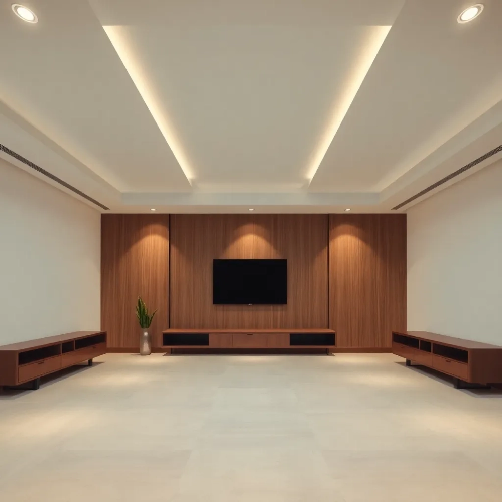 Sufit podwieszany salon inspiracje