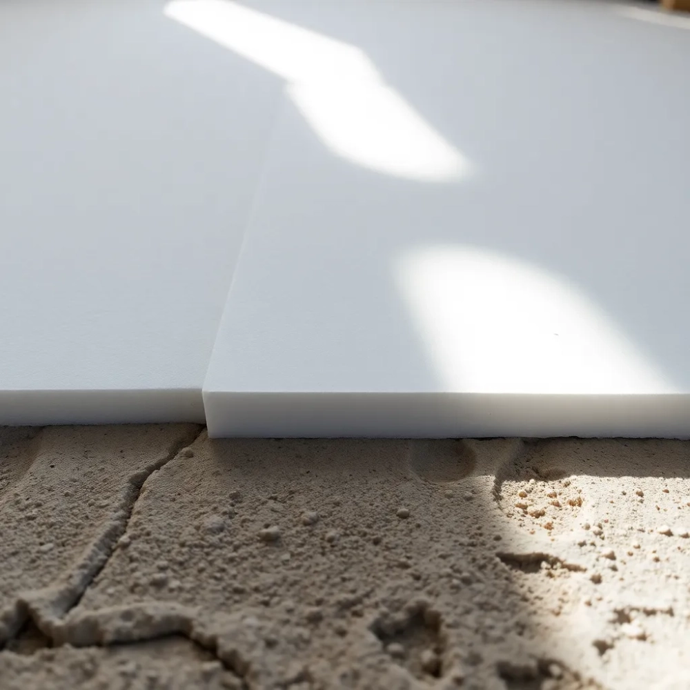 Układanie styropianu na nierównym podłożu